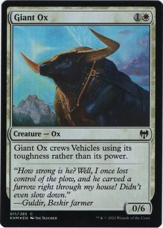 MTG Kaldheim 011/285 Giant Ox Foil