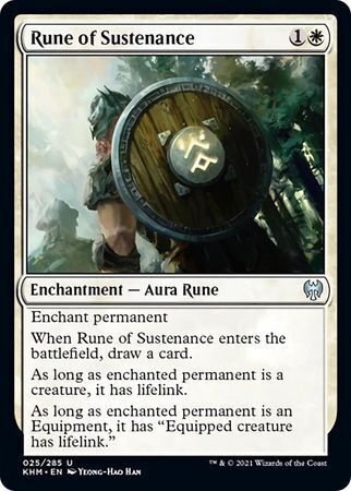 MTG Kaldheim 025/285 Rune of Sustenance