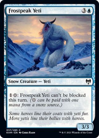 MTG Kaldheim 057/285 Frostpeak Yeti