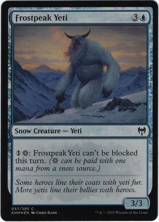 MTG Kaldheim 057/285 Frostpeak Yeti Foil