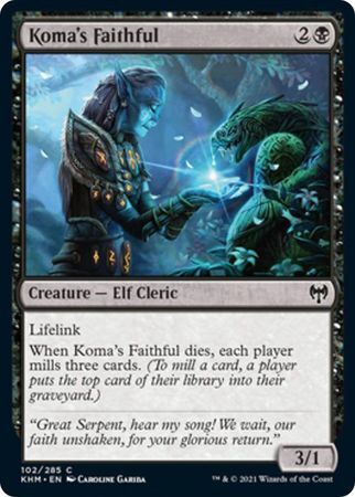 MTG Kaldheim 102/285 Koma's Faithful