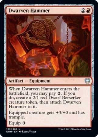 MTG Kaldheim 133/285 Dwarven Hammer