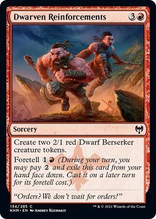 MTG Kaldheim 134/285 Dwarven Reinforcements