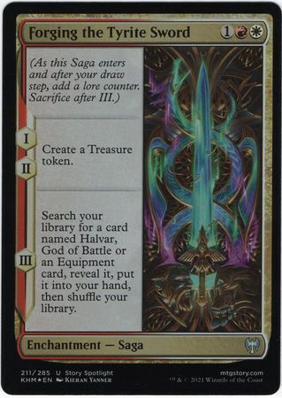 MTG Kaldheim 211/285 Forging the Tyrite Sword Foil