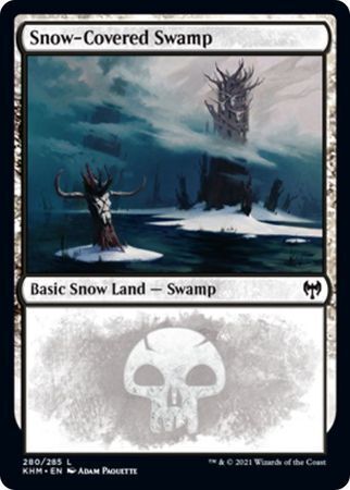 MTG Kaldheim 280/285 Snow-Covered Swamp