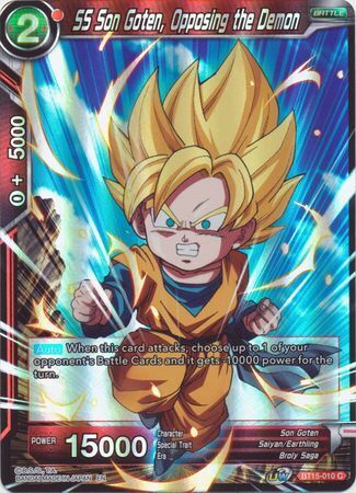 SAIYAN SHOWDOWN BT15-010 SS Son Goten, Opposing the Demon Foil