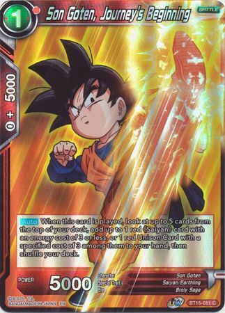 SAIYAN SHOWDOWN BT15-011 Son Goten, Journey's Beginning Foil