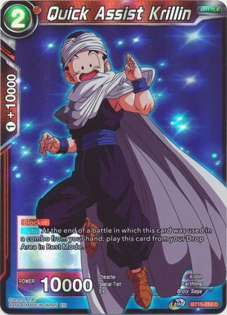 SAIYAN SHOWDOWN BT15-014 Quick Assist Krillin Foil