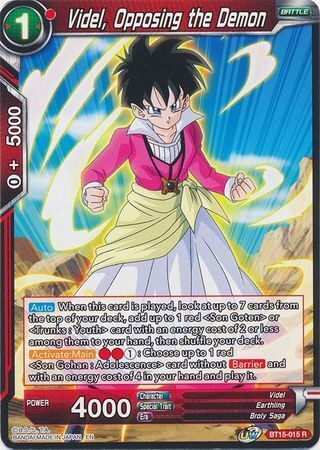 SAIYAN SHOWDOWN BT15-015 Videl, Opposing the Demon