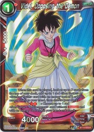 SAIYAN SHOWDOWN BT15-015 Videl, Opposing the Demon Foil