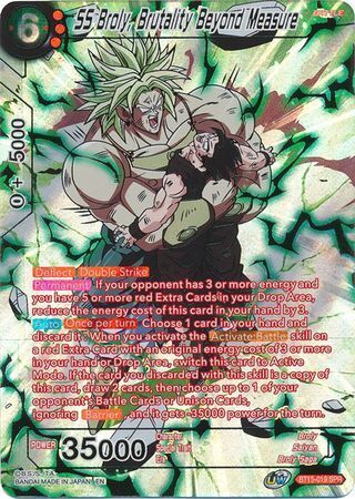 SAIYAN SHOWDOWN BT15-019 Broly, Brutality Beyond Measure SPR