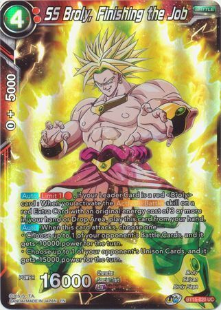 SAIYAN SHOWDOWN BT15-020 SS Broly, Finishing the Job Foil