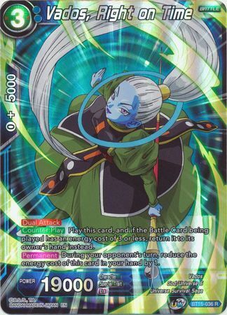 SAIYAN SHOWDOWN BT15-036 Vados, Right on Time Foil