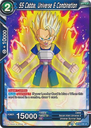 SAIYAN SHOWDOWN BT15-038 Cabba, Universe 6 Combination