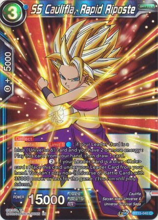 SAIYAN SHOWDOWN BT15-040 SS Caulifla, Rapid Riposte Foil