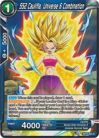 SAIYAN SHOWDOWN BT15-041 Caulifla, Universe 6 Combination