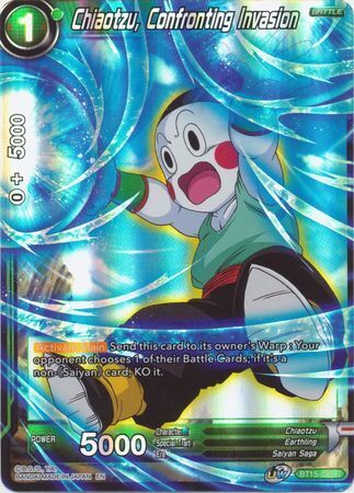 SAIYAN SHOWDOWN BT15-079 	Chiaotzu, Confronting Invasion Foil