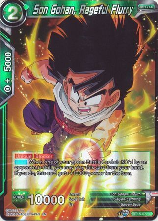 SAIYAN SHOWDOWN BT15-072 Son Gohan, Rageful Flurry Foil