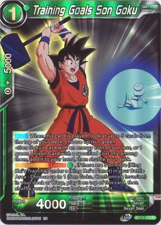 SAIYAN SHOWDOWN BT15-069 Training Goals Son Goku Foil