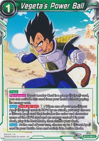 SAIYAN SHOWDOWN BT15-090 Vegeta's Power Ball