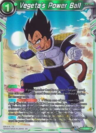 SAIYAN SHOWDOWN BT15-090 Vegeta's Power Ball Foil