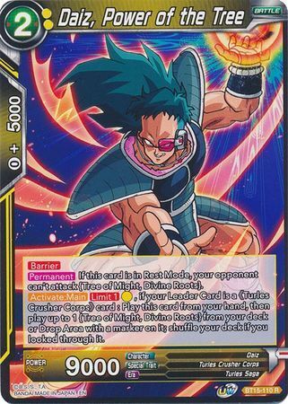 SAIYAN SHOWDOWN BT15-110 Daiz, Power of the Tree