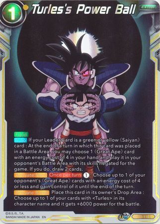 SAIYAN SHOWDOWN BT15-118 Turles's Power Ball Foil