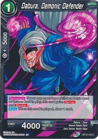 SAIYAN SHOWDOWN BT15-124 Dabura, Demonic Defender