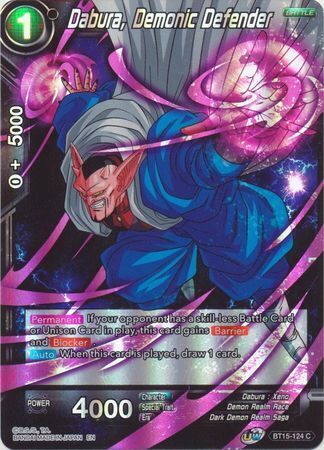 SAIYAN SHOWDOWN BT15-124 Dabura, Demonic Defender Foil