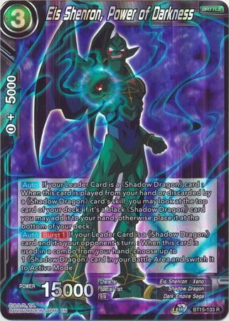 SAIYAN SHOWDOWN BT15-133 Eis Shenron, Power of Darkness Foil