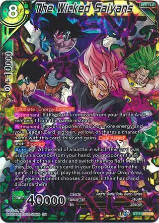 SAIYAN SHOWDOWN BT15-153 The Wicked Saiyans SCR