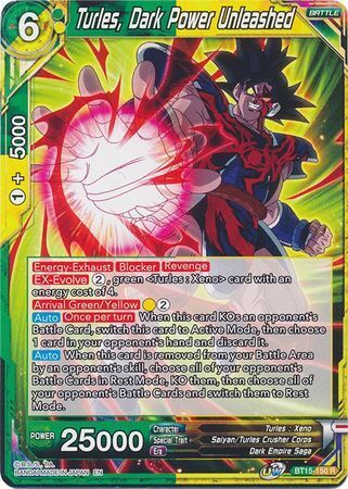 SAIYAN SHOWDOWN BT15-150 Turles, Dark Power Unleashed