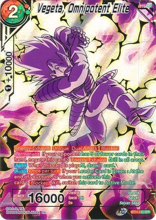 SAIYAN SHOWDOWN BT15-143 Vegeta, Omnipotent Elite SPR