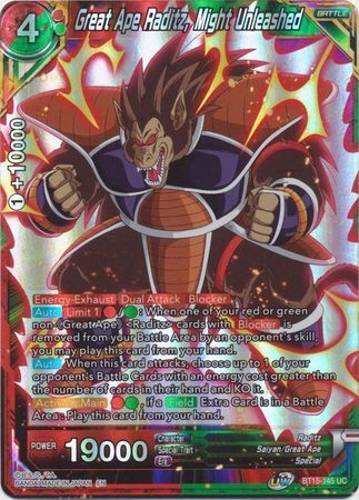 SAIYAN SHOWDOWN BT15-145 Great Ape Raditz, Might Unleashed Foil