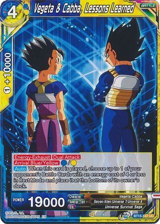 SAIYAN SHOWDOWN BT15-147 Vegeta & Cabba, Lessons Learned