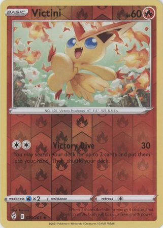 SWSH Evolving Skies 020/203 Victini Reverse