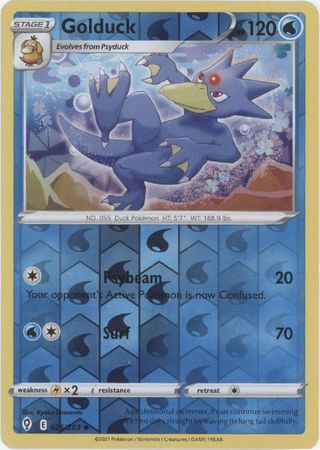 SWSH Evolving Skies 025/203 Golduck Reverse