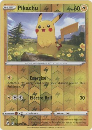 SWSH Evolving Skies 049/203 Pikachu Reverse