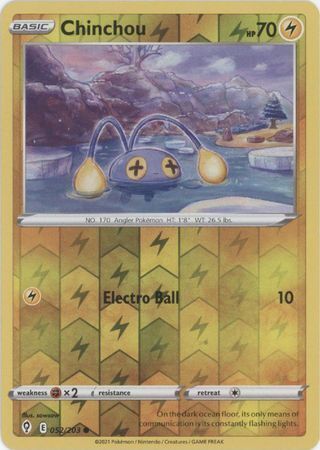 SWSH Evolving Skies 052/203 Chinchou Reverse