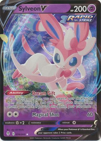 SWSH Evolving Skies 074/203 Sylveon V