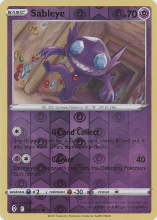 SWSH Evolving Skies 067/203 Sableye Reverse