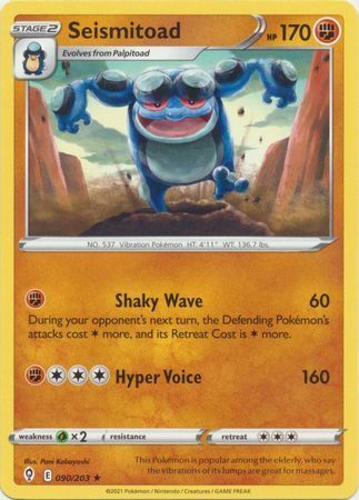 SWSH Evolving Skies 090/203 Seismitoad