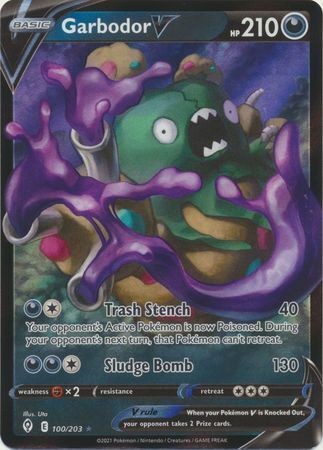 SWSH Evolving Skies 100/203 Garbodor V