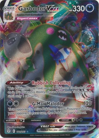 SWSH Evolving Skies 101/203 Garbodor VMAX