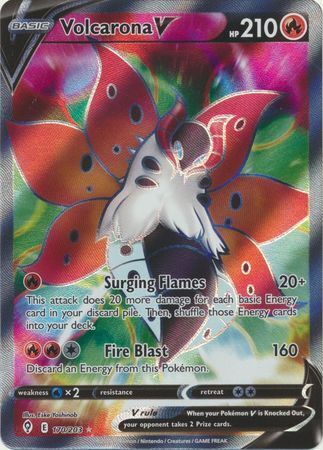 SWSH Evolving Skies 170/203 Volcarona V