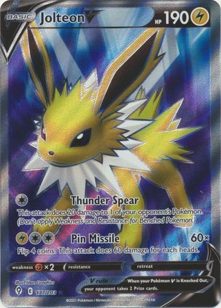 SWSH Evolving Skies 177/203 Jolteon V