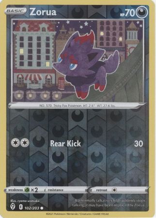 SWSH Evolving Skies 102/203 Zorua Reverse