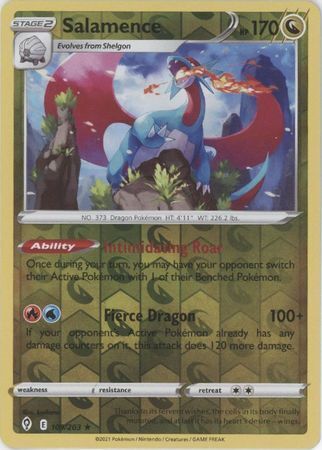 SWSH Evolving Skies 109/203 Salamence Reverse