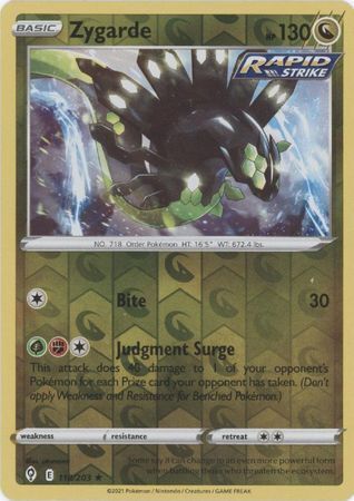 SWSH Evolving Skies 118/203 Zygarde Reverse