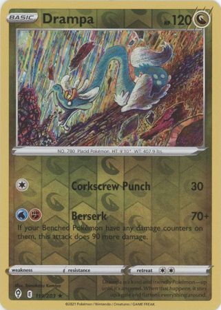 SWSH Evolving Skies 119/203 Drampa Reverse